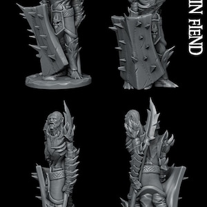 TwinFiend / Ettin Miniature - Large Giant - Rocket Pig Games - D&D 5e - Dungeons and Dragons - Fantasy RPG Tabletop Games - Pathfinder