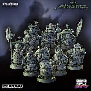 Kunebuta /  Porcein / Pig Folk Miniature - D&D 5e - Dungeons and Dragons - Tabletop - Fantasy RPG Games