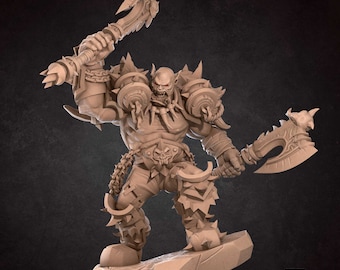 Orc Warrior/Fighter Miniature- Orcs-  Bite the Bullet -  D&D 5e - Dungeons and Dragons - Pathfinder - Fantasy RPG Tabletop Games