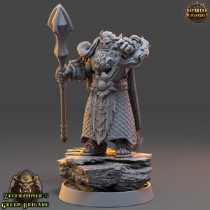 Bodraz of the Void- Orc/Half-Orc Miniature-Zeithammer’s Green Brigade - Daybreak - D&D 5e - Dungeons and Dragons - Fantasy RPG Tabletop Game