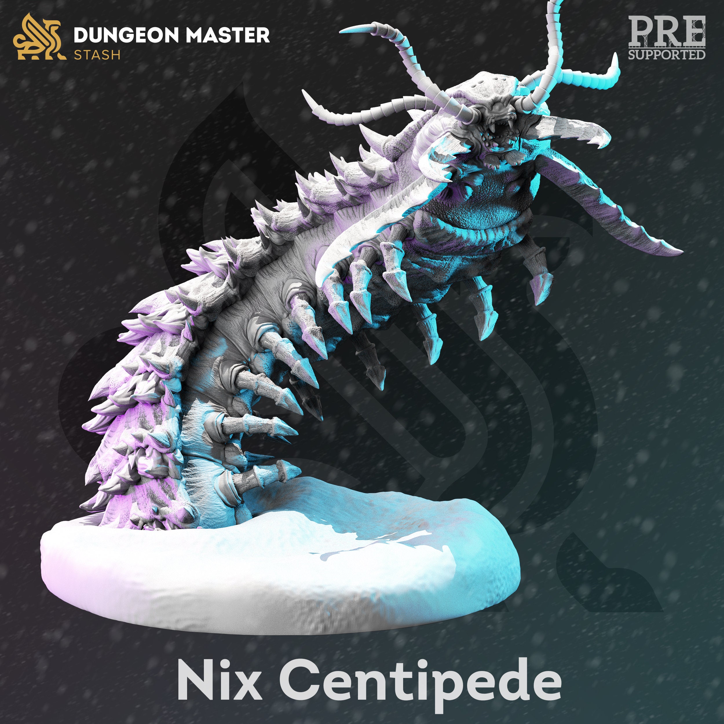 Giant Insectiod - The Nix Centipede Miniature - DM Stash - D&D 5e - Dungeons and Dragons - Pathfinder - Fantasy RPG Tabletop Games