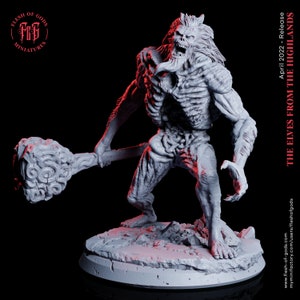 Mountain / Abominable Yeti Miniature - Huge Monstrosity - Flesh of Gods - D&D 5e - Dungeons and Dragons - Tabletop - Fantasy RPG  Games