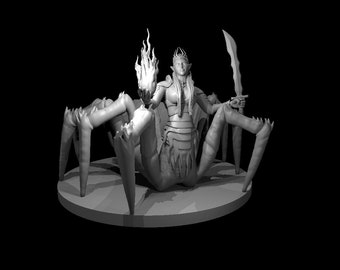 Drider Miniatura - Masculino o Femenino - MZ4250 - D&D 5e - Mazmorras y Dragones - Pathfinder - Juegos de Mesa RPG de Fantasía