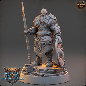 Oddalf of the Watch- Viking Miniature- Northmen of the Howling Glacier- Daybreak- D&D 5e - Dungeons and Dragons - Fantasy RPG Tabletop Games