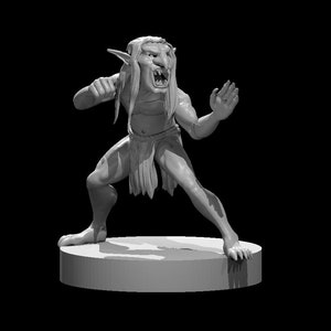 ゴブリン モンク フェラル ミニチュア - MZ4250 D&D 5e - ダンジョンズ&ドラゴンズ - テーブルトップ - ファンタジー RPG ゲーム - パスファインダー
