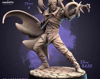 Hexenmeister / Hexenmeister Miniatur - Jarex - Saurian Inseln - Mammut Fabrik - D&D 5e - Dungeons and Dragons - Pathfinder Fantasy Tabletop