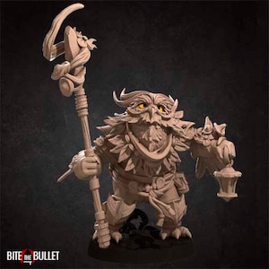 Druid- Owlfolk- Bite the Bullet -  D&D 5e - Dungeons and Dragons - Pathfinder - Fantasy RPG Tabletop Games