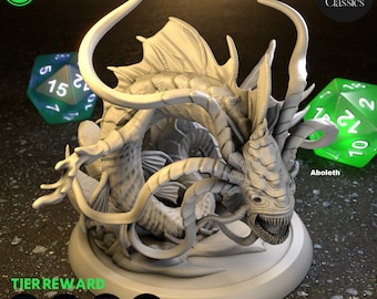 Aboleth Miniature - Large Aberration - The Classics- TPK Labs - D&D 5e - Dungeons and Dragons - Fantasy RPG Tabletop Games - Pathfinder