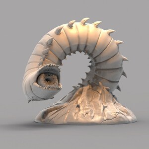 Purple Worm Gargantuan monstrosity - D&D 5e - Fotis Mint - Dungeons and Dragons - Pathfinder - Fantasy RPG Tabletop Games