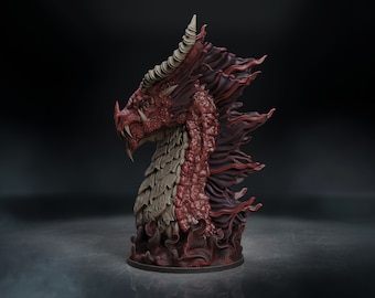 Elder Red Dragon Bust - Fotis MInt -  D&D 5e - Dungeons and Dragons - Pathfinder -Fantasy RPG Tabletop Games