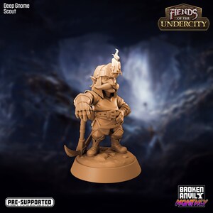 Deep Gnome Miniature - D&amp;D 5e - Dungeons and Dragons - Pathfinder ...