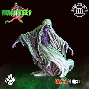 Ghost Medium Undead Miniature - Crippled God Foundry -  D&D 5e - Dungeons and Dragons - Pathfinder -Fantasy RPG Tabletop Games
