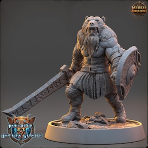 Magnar Runeblade- Viking Miniature- Northmen of the Howling Glacier- Daybreak- D&D 5e - Dungeons and Dragons - Fantasy RPG Tabletop Games