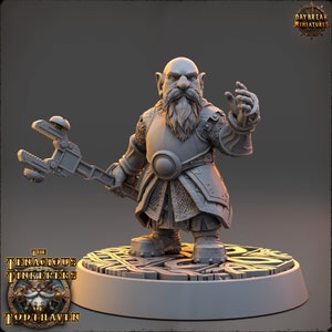 Wilhelm Steambeard- Artificer Gnome Miniature- Tenacious Tinkerers- Daybreak- D&D 5e- Dungeons and Dragons- Fantasy RPG Tabletop Games