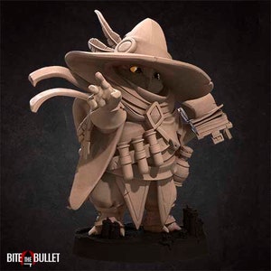 Wizard- Owlfolk- Bite the Bullet -  D&D 5e - Dungeons and Dragons - Pathfinder - Fantasy RPG Tabletop Games