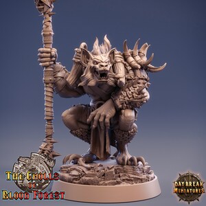 Gnoll Miniature - Jannik Hellhound - Blood Forest - Daybreak - D&D 5e - Dungeons and Dragons - Pathfinder - Fantasy RPG Tabletop Games