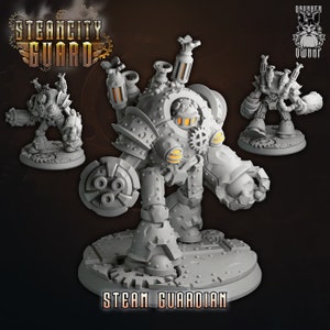Steam Guardian Miniature - Steam Guard - Drunken Dwarf - D&D 5e - Dungeons and Dragons - Pathfinder - Fantasy RPG Tabletop Games