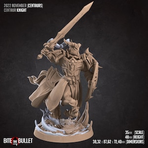 Centaur Knight Miniature -   Bite the Bullet -  D&D 5e - Dungeons and Dragons - Pathfinder - Fantasy RPG Tabletop Games