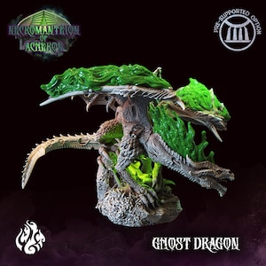 Ghost Dragon Huge undead Miniature - Crippled God Foundry -  D&D 5e - Dungeons and Dragons - Pathfinder - Fantasy RPG Tabletop Games