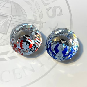 Set fermacarte Swarovski Crystal Royal: Regina Elisabetta e Duca di Edimburgo