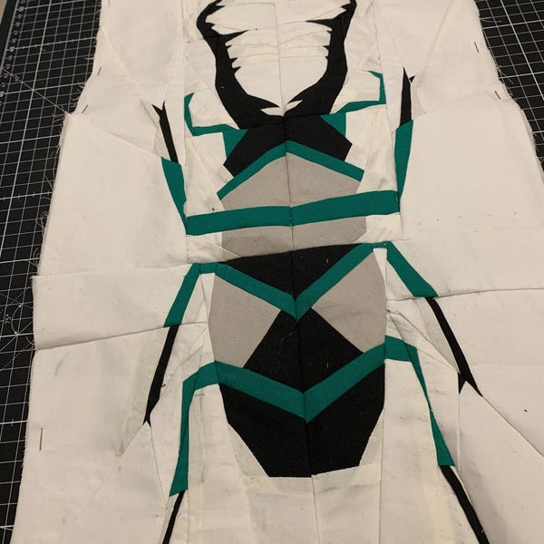 Geometric Beetle Foundation Paper Pieced Quilt Pattern Block From The Geometric Creatures Series