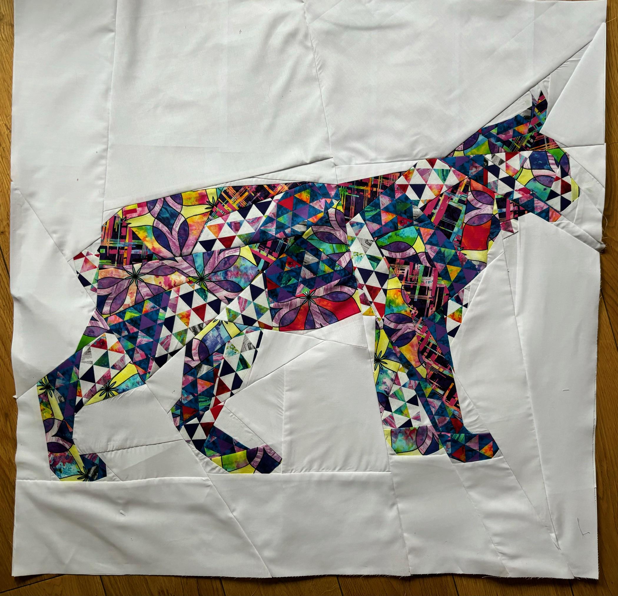Geometric Bobcat Foundation Paper Pieced Quilt Pattern Block From the ...
