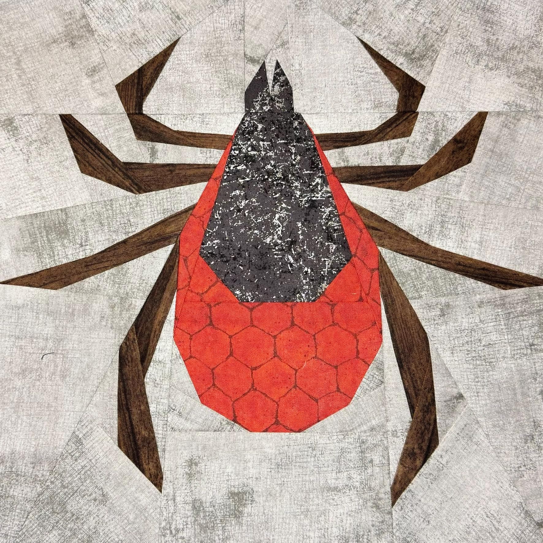 Tick Bug Insect Paper Pieced Quilt Pattern Block 12"x12" - Etsy