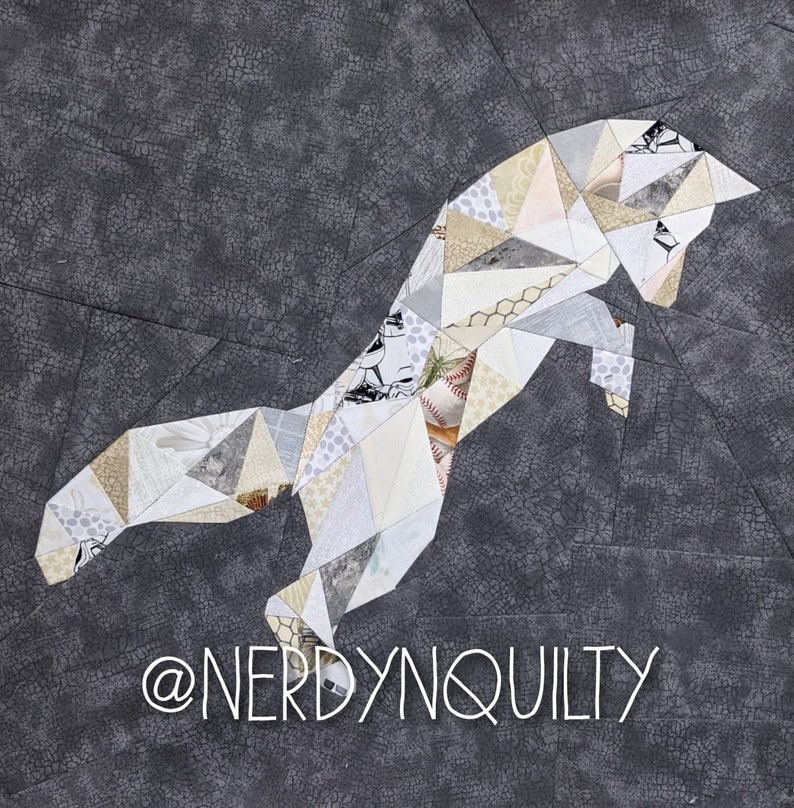 Geometric Fox Foundation Paper Pieced Quilt Pattern Block From the ...