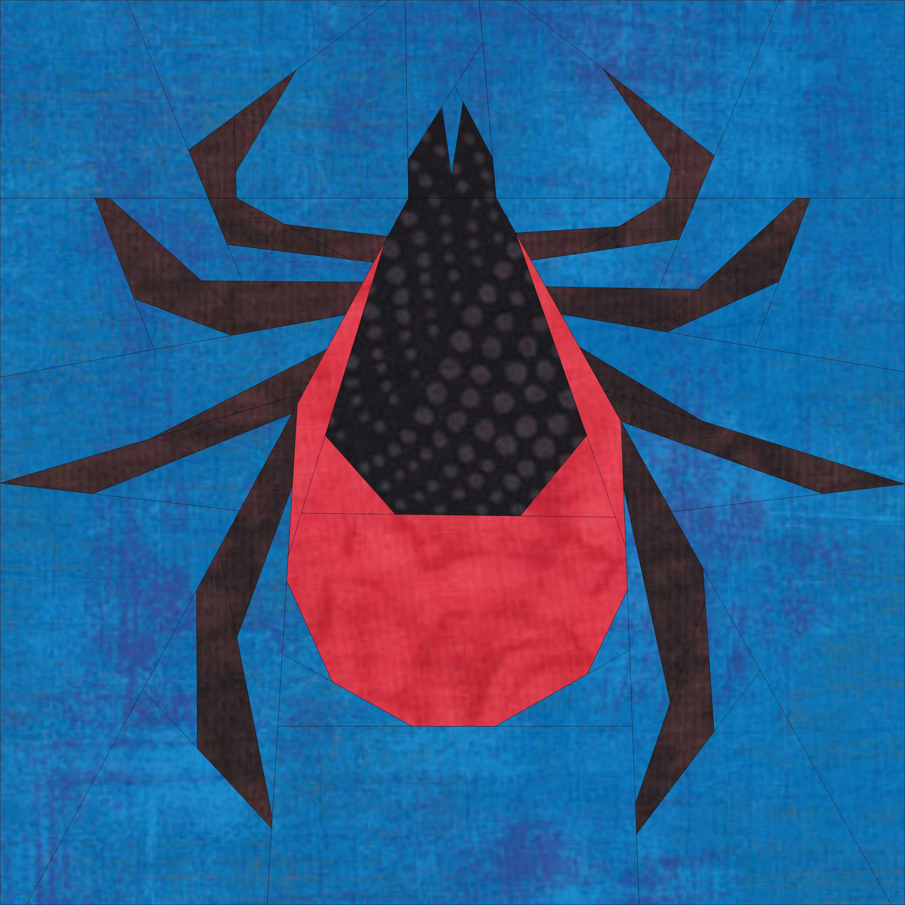 Tick Bug Insect Paper Pieced Quilt Pattern Block 12"x12" - Etsy