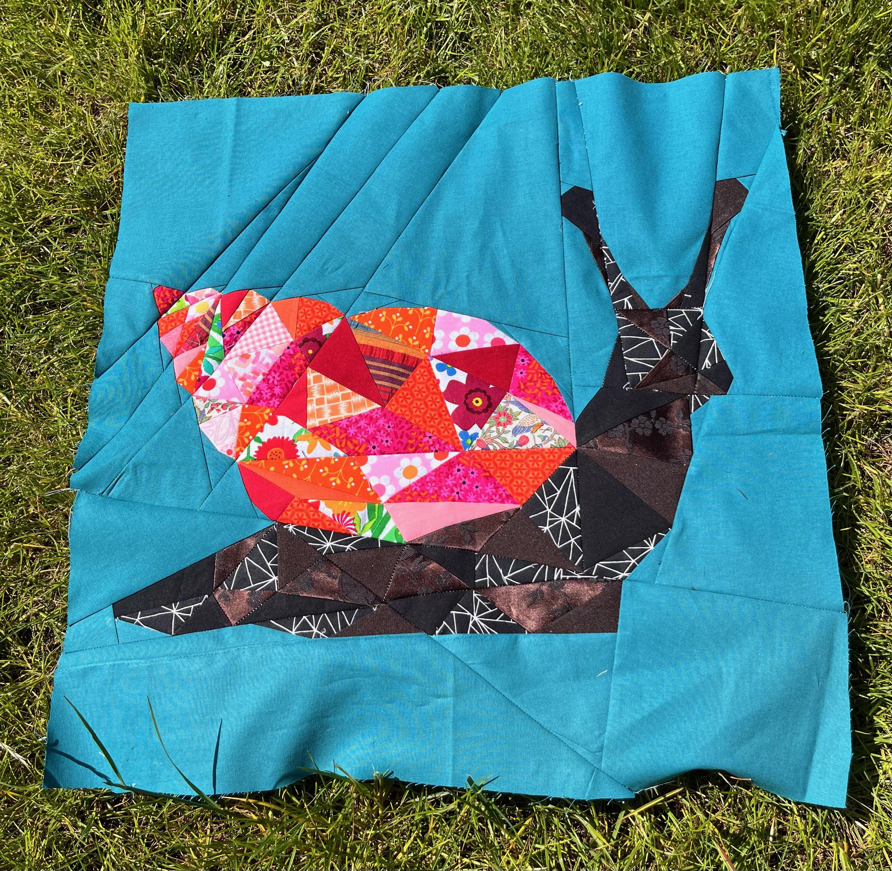 Snail Pattern Blocks Geometric Snail Foundation Paper Pieced Quilt Pattern Block From the ...