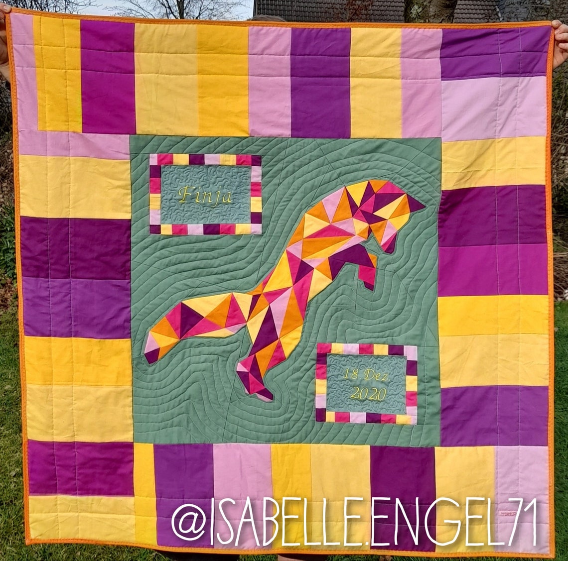 Geometric Fox Foundation Paper Pieced Quilt Pattern Block From - Etsy