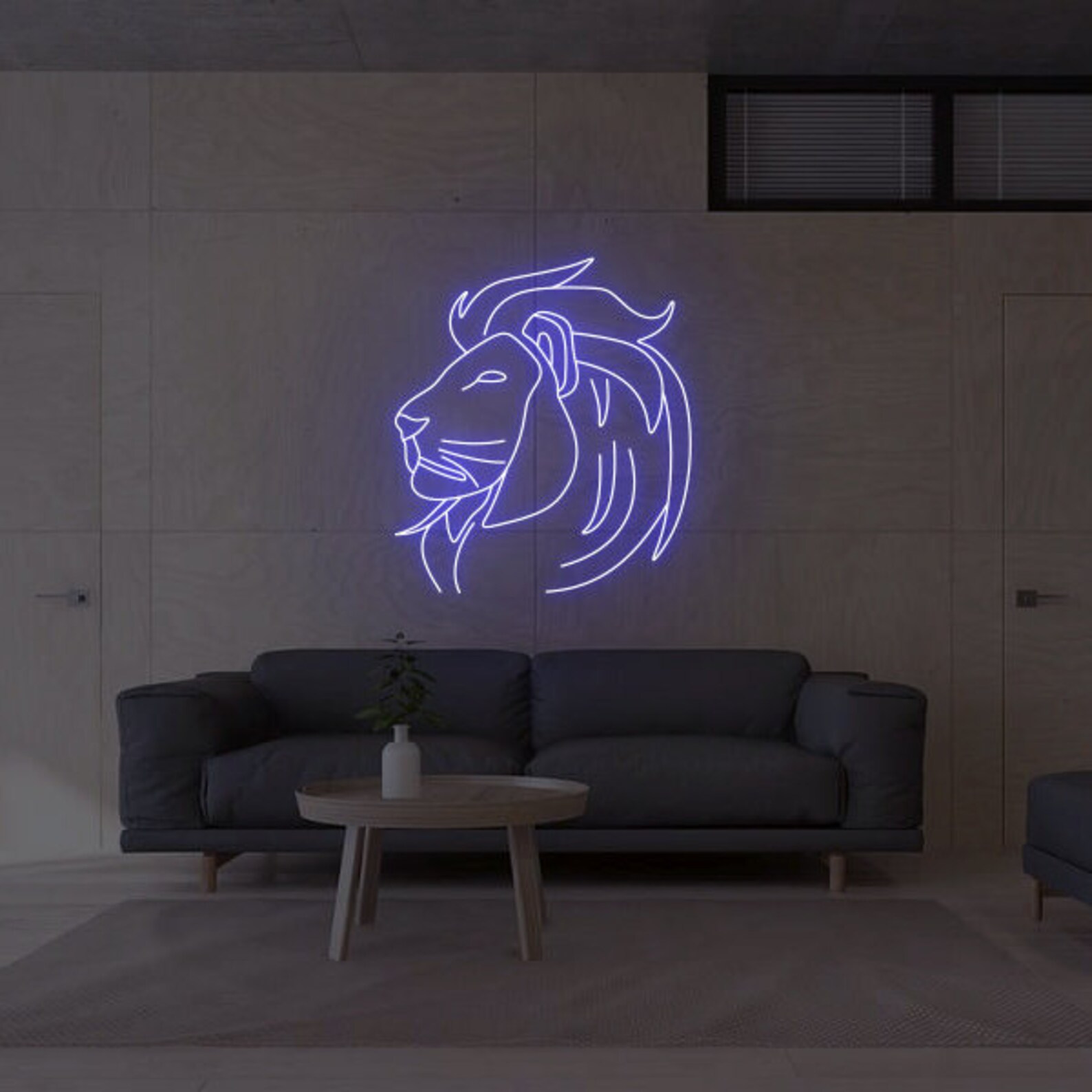 Lion Head Neon Sign Animal LED Neon sign Custom Neon Sign | Etsy