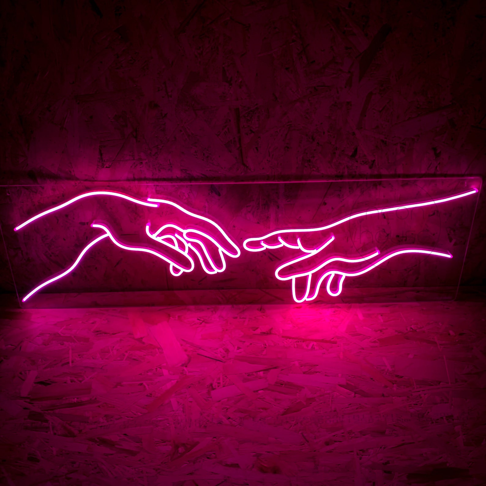 Hand Of God Neon Sign The Creation of Adam LED Neon sign | Etsy