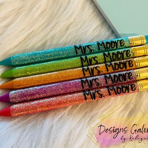 Glitter mechanical pencil set | Mechanical pencils for teachers | Back to school | teacher appreciation day gift | teacher appreciation gift