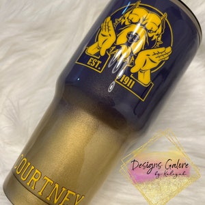 Omega Psi Phi Tumbler, Que Dog Tumbler Cup, Fraternity Tumbler Cup, Cup for Men