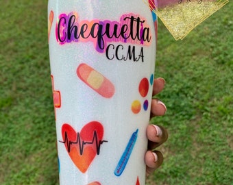 Personalized CMA Gift Tumbler, Nurse Medical Stainless Steel Tumbler