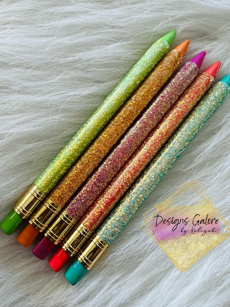 Custom Glitter Mechanical Pencil Set | Teacher Gift image 6