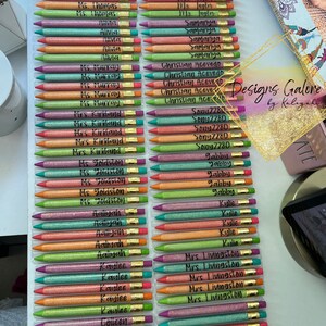 Custom Glitter Mechanical Pencil Set | Teacher Gift image 4