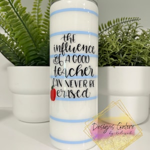 Teacher Tumbler | Teacher Cup | Notebook Paper Tumbler |Teacher Gift