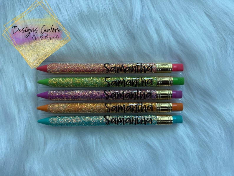 Custom Glitter Mechanical Pencil Set | Teacher Gift image 10