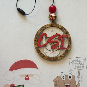 CSI Skull Blood Spatter rear view mirror Tag Charm Accessory Beach Bag, Backpack