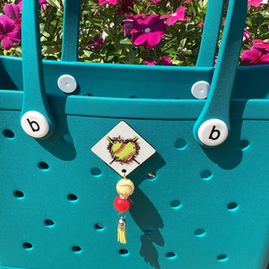 Softball Bogg Bag Charm