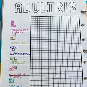 Printable Adultris for Bullet Journal