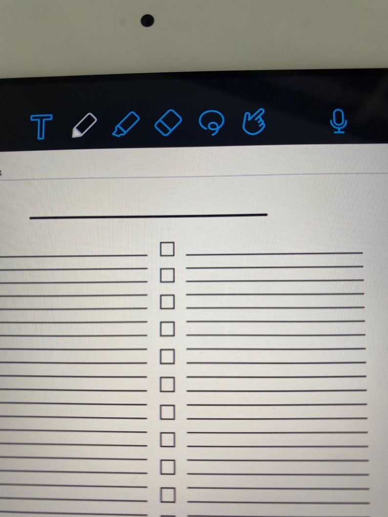 Printable Checklist for Bullet Journal - Etsy