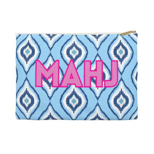 Small Mahjong Accessory Bag | Big enough to hold the Oversized League Cards & Other Mahjongg Accessories | Colorful Mah Jongg Gift