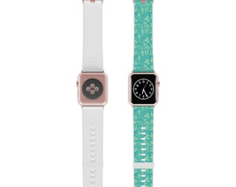 TEXAS Watch Band for Apple Watch (Green)  |  Pattern Matches TEXAS Series Tile Set  |  Great Gift