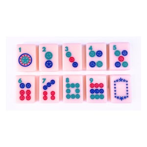 Texas Mahjong American Mah Jongg TX Mahj Tile Set Modern Colorful Creative Crack Bam Dot!