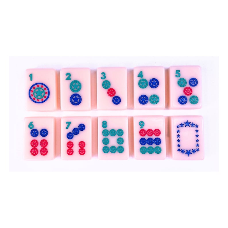 Texas Mahjong American Mah Jongg TX Mahj Tile Set Modern Colorful Creative Crack Bam Dot!