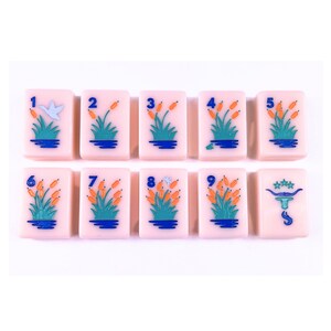 Texas Mahjong American Mah Jongg TX Mahj Tile Set Modern Colorful Creative Crack Bam Dot!