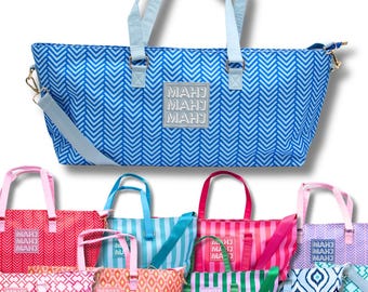 MAHJONG TASCHE |  Breit mit Reißverschluss